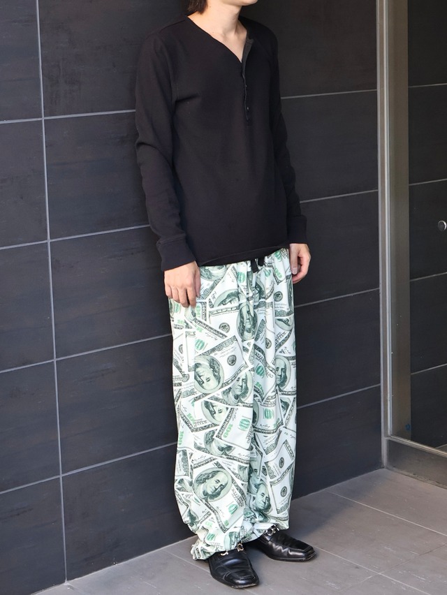relaxed thermal polo shirt