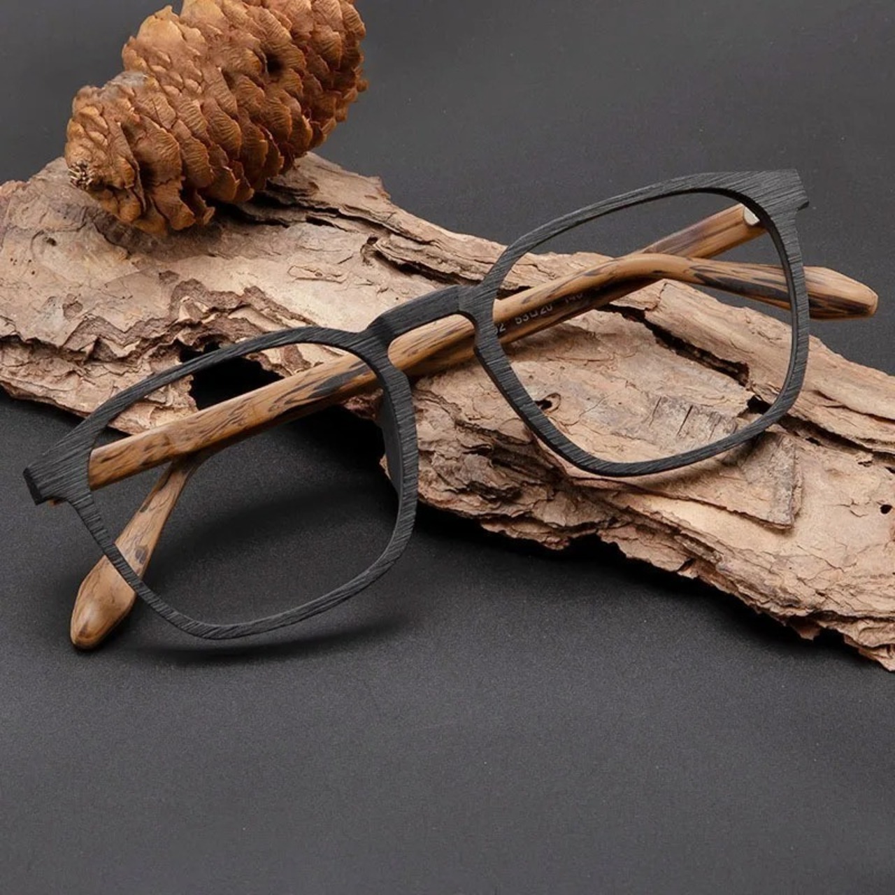 Wood Grain Thin Frame Glasses -wellington- / ウッド グレイン シン フレーム メガネ -ウェリントン-　