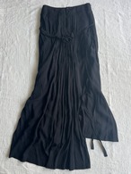 "BLACK Scandal Yohji Yamamoto" Black Wrap Long Skirts
