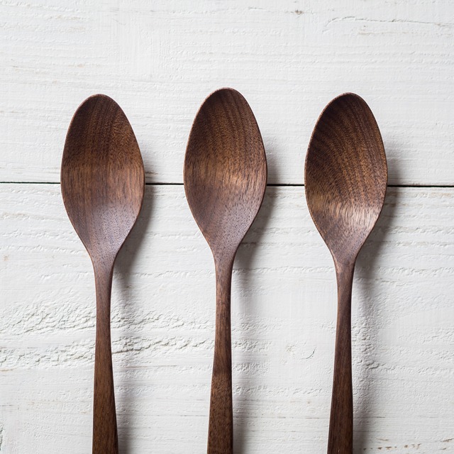ウォールナット材 ディナースプーン（カレースプーン・木の匙・木製カトラリー）／Canaria Wood Works