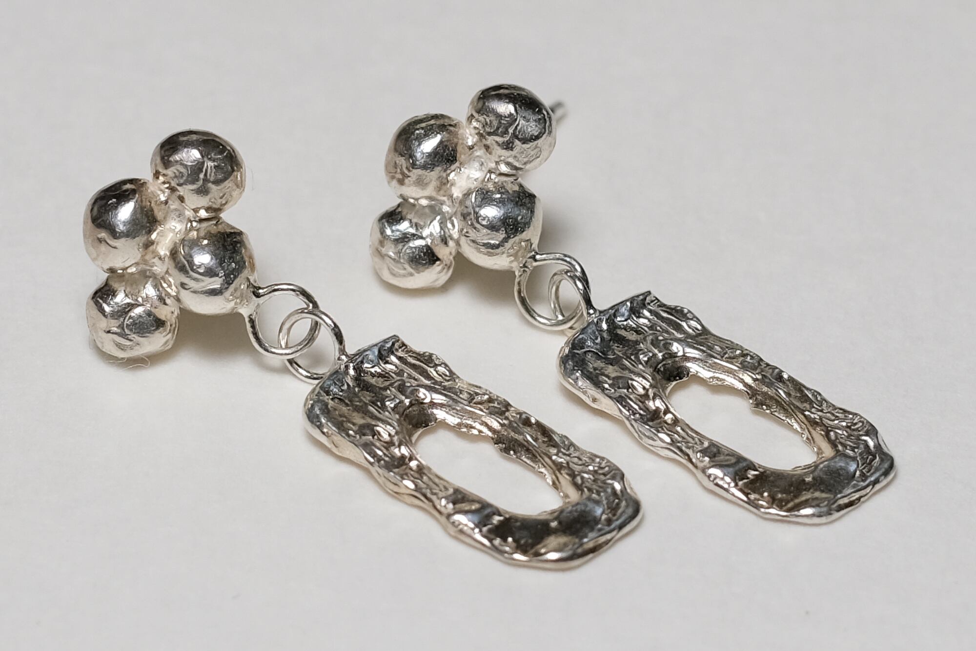 余白 ピアス silver no,341