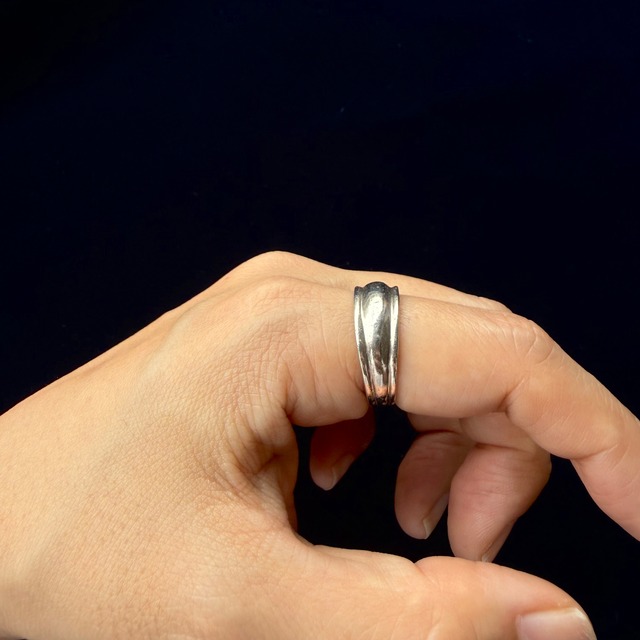 Vintage Simple Band Silver Ring