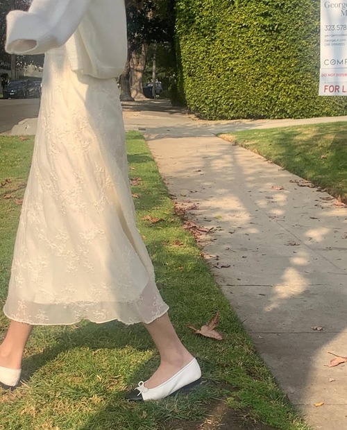 (予約) LITER / Sia flower skirt 2color