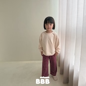 韓国子供服 / 26Autumn / 〖取寄〗BBB / パンパン無地Tシャツ / ユニセックス / キッズ服 *XXS~XL*