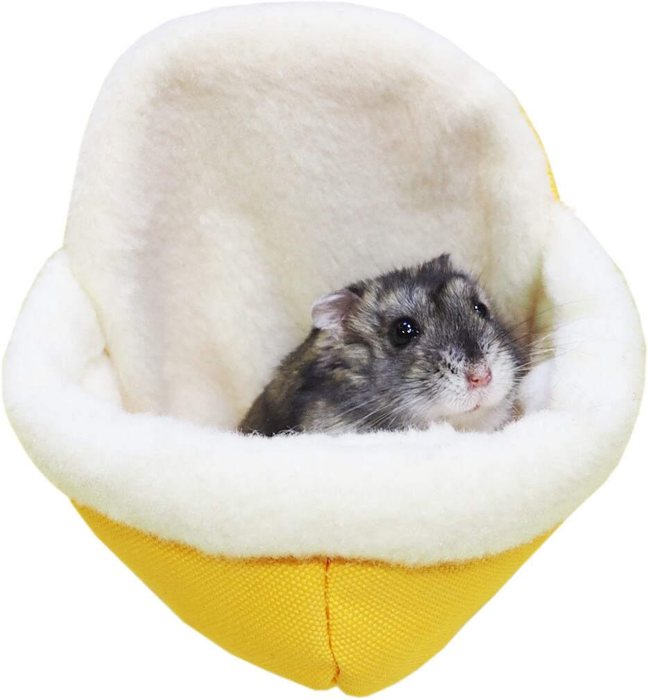 【小動物用品】寝ごこちコクーン　ブルー/グリーン/イエロー
