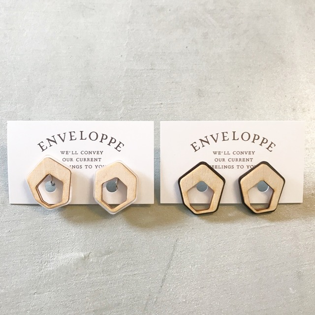 [ ENVELOPPE ] Octagon Ring Earring