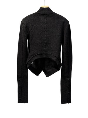 【26AW | WOMEN】MUKCYEN ムッシャン /  カーディガン / yak arc cardigan M269CD02