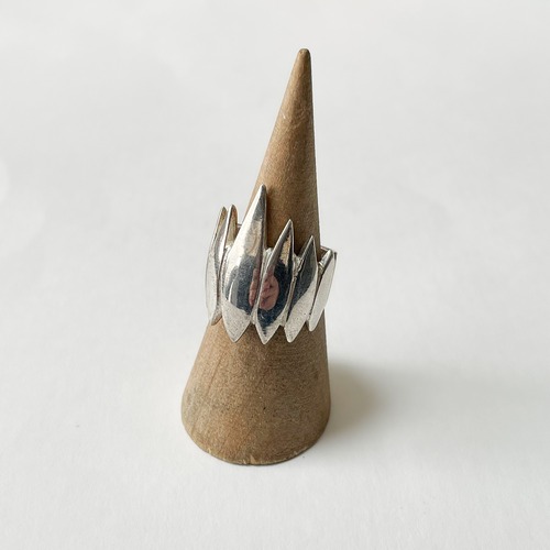 925 Silver Sculptural Statement Ring
