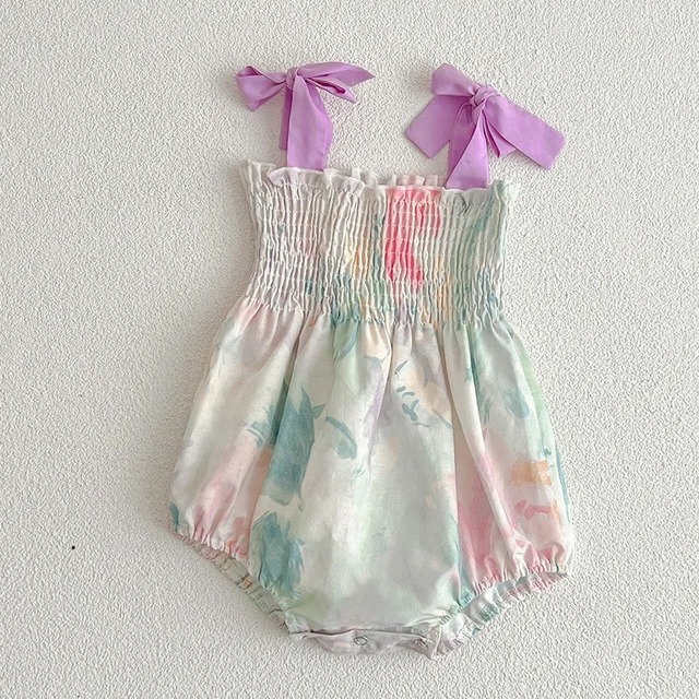 【取寄】リトルマーメイドになれるリボンキャミソールワンピース、ロンパース