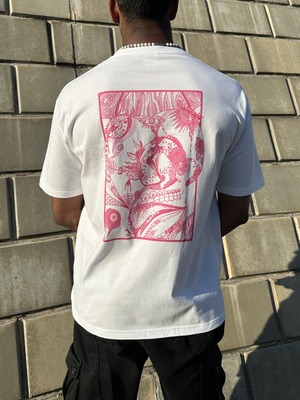 「Myaku」Cotton Back Print Big Tshirt