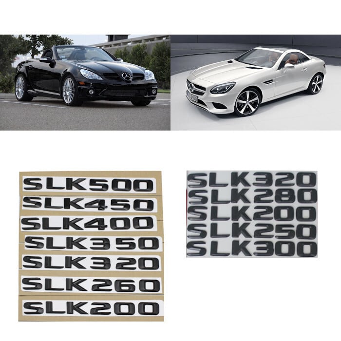 バッジ ステッカー エンブレム Mercedes Benz SLK 55 63 160 180 200 220 230 240 250 260 280 290 300 320 340 350 360 400 420 430 450 500 550 600 メルセデス ベンツ