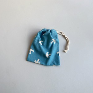 コップ袋〈seagull カモメ〉鳥 生き物 入園 入園グッズ 入園準備 ランチ コップ 巾着 男の子 女の子