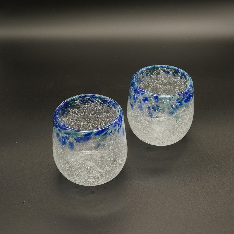 たる泡グラス 【琉球ガラス工房雫】 | 沖縄の工芸品 うぃーりきさん