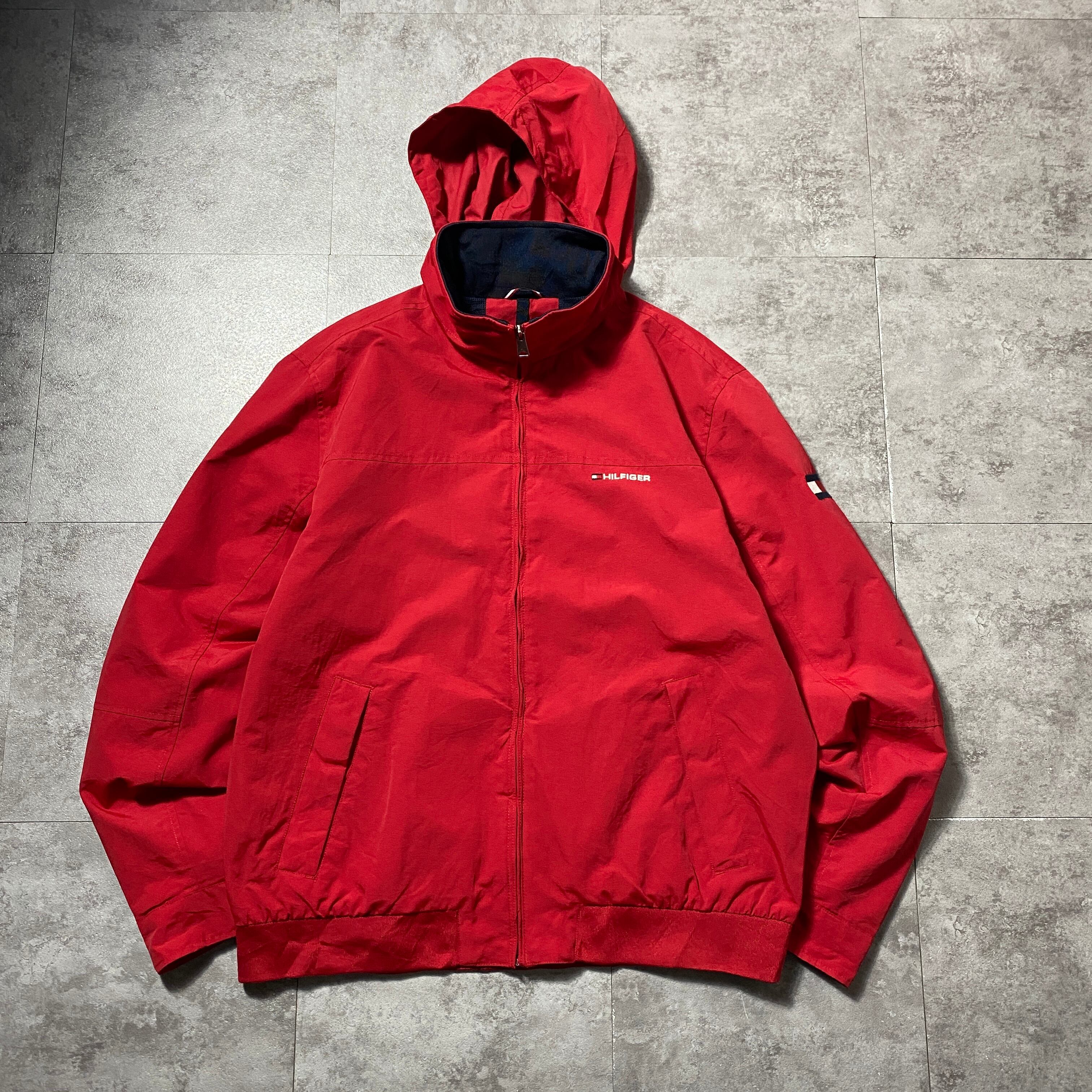 Size:XLTommy Hilfiger トミーヒルフィガー 刺繍ワンポイント フード