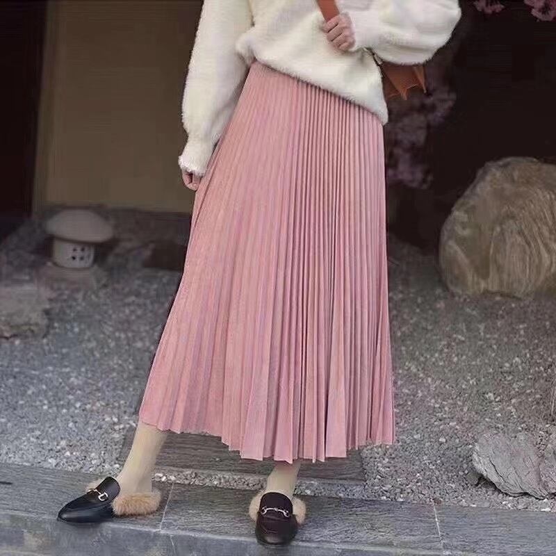 プリーツ カラースカート AJ1394-1616