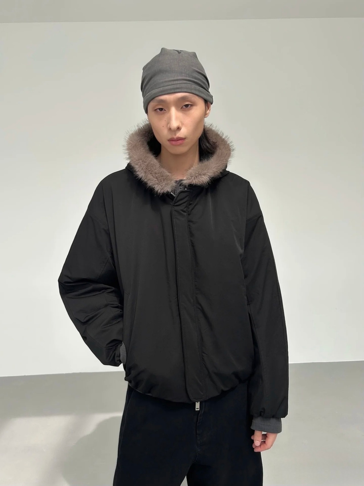 Yausye Faux Fur Collar Jacket