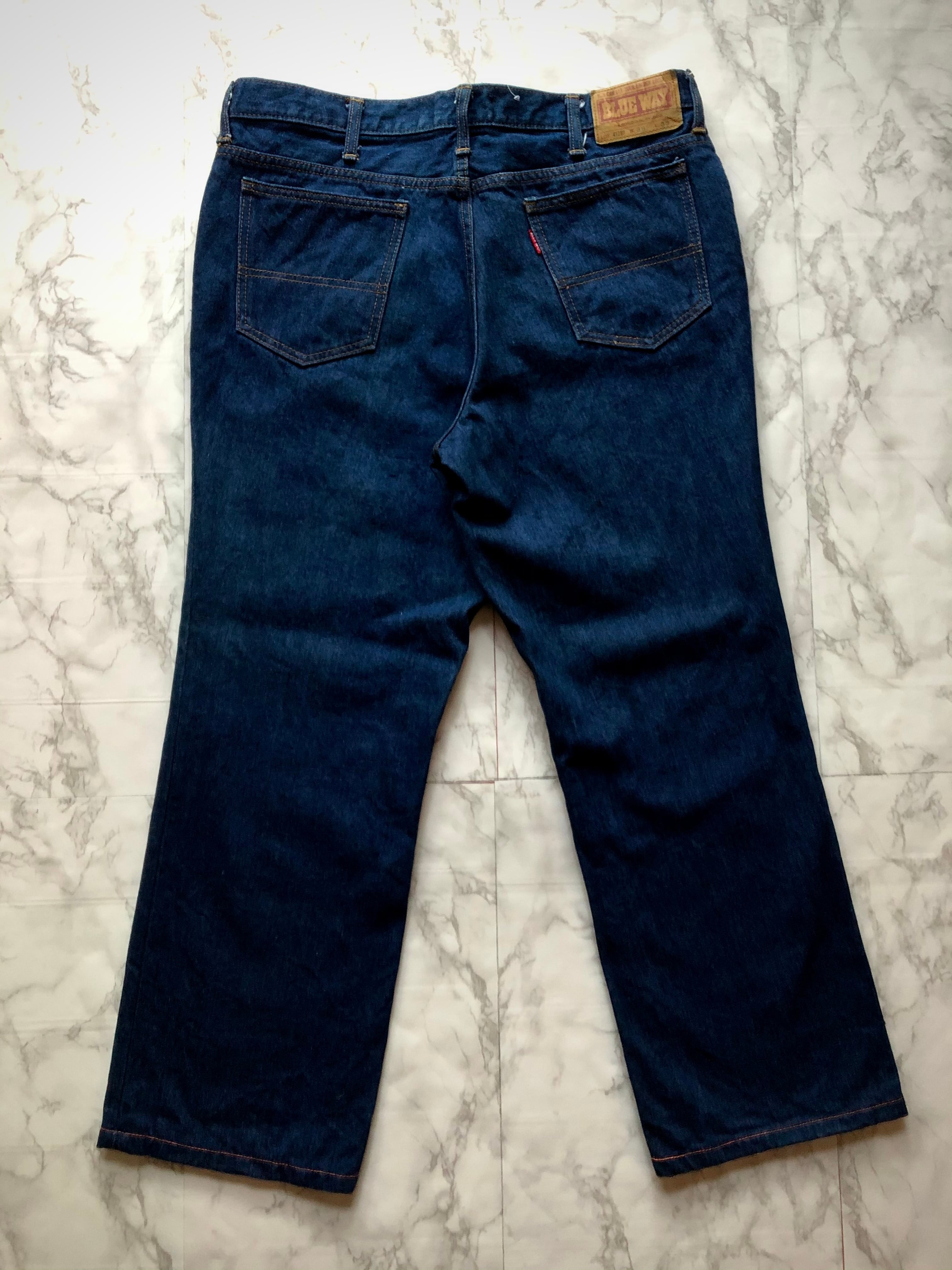 70s VINTAGE BLUE WAY 5PKT INDIGO DENIM TALON-ZIP ブルー 70s VINTAGE BLUE WAY 5PKT INDIGO DENIM TALON-ZIP ブルー