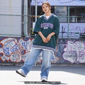 \SALE/◆ピンタック ワイドデニムパンツ◆kr-22054