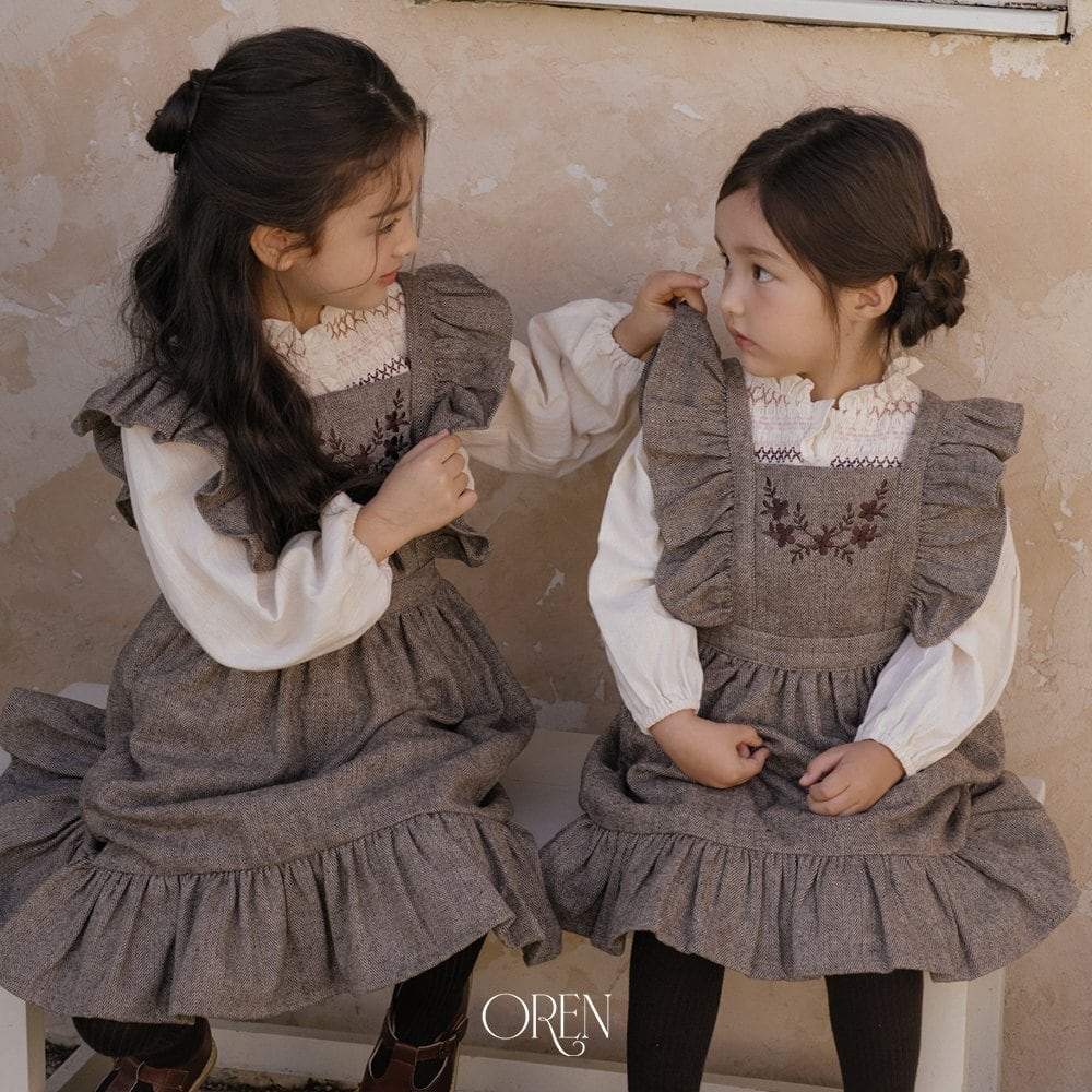 【2点送料無料】«予約»«Oren» ソレンヌジャンパースカート 2colors