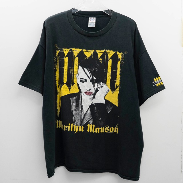 Marilyn Manson " Against All Gods Tour 2004 Yellow  " Delta 2XL（袖Resize）【E8-12】