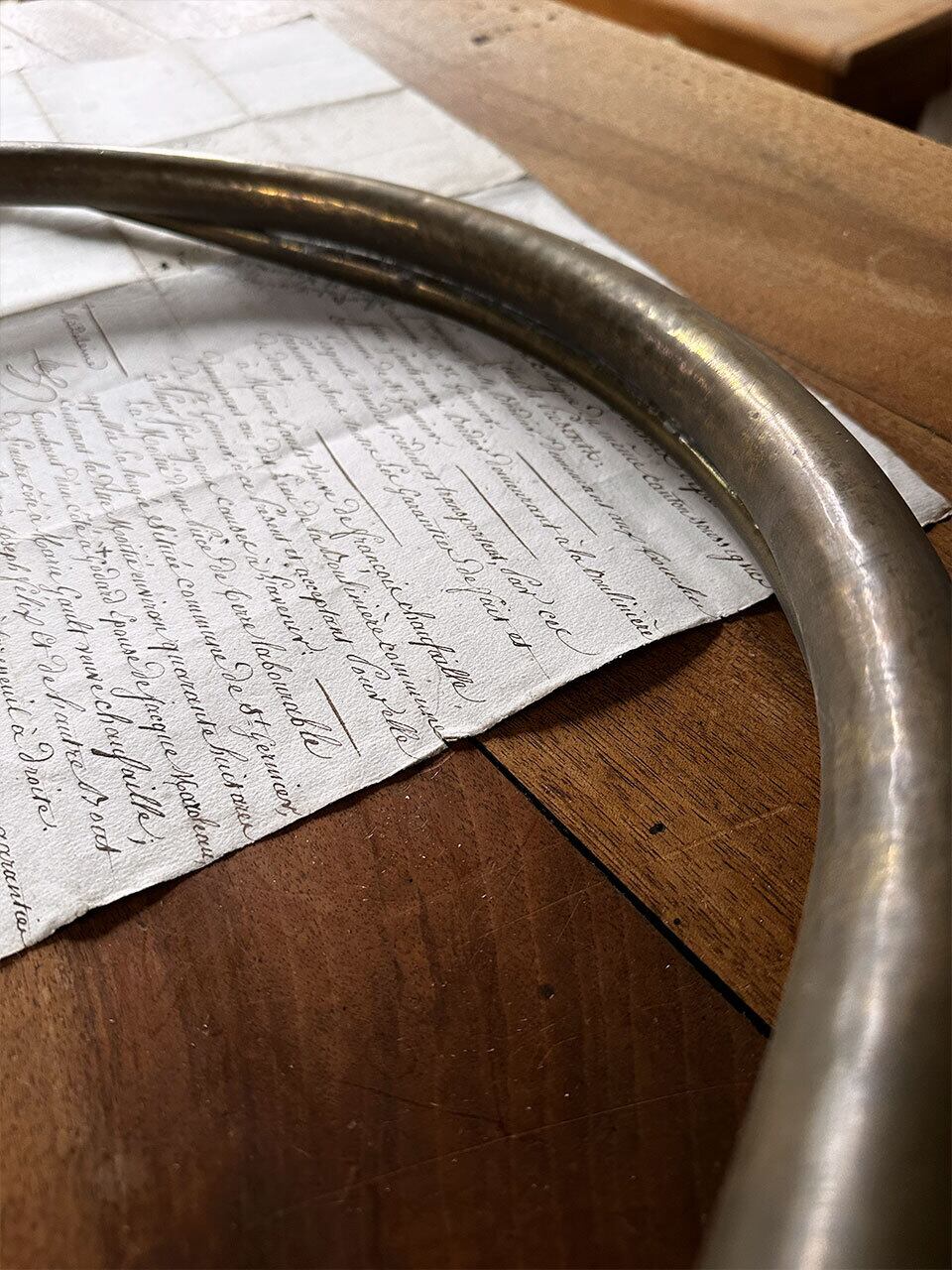 狩猟用ホルン ハンティングホーン 大 | Brocante de La Cocotte