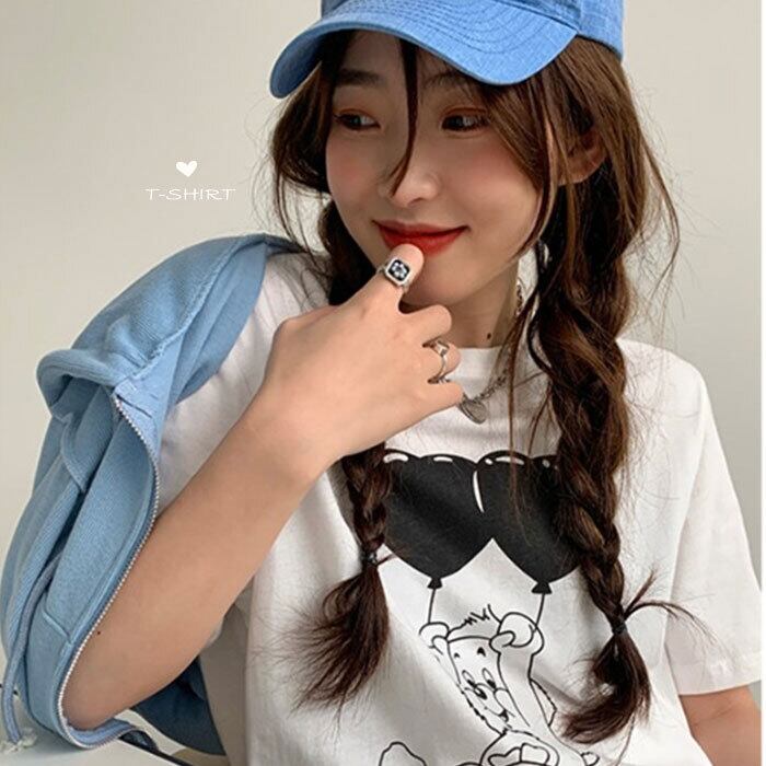 ルーズシャツ サマーホワイトTシャツ カジュアルトップス 夏物 モンロー94244834125