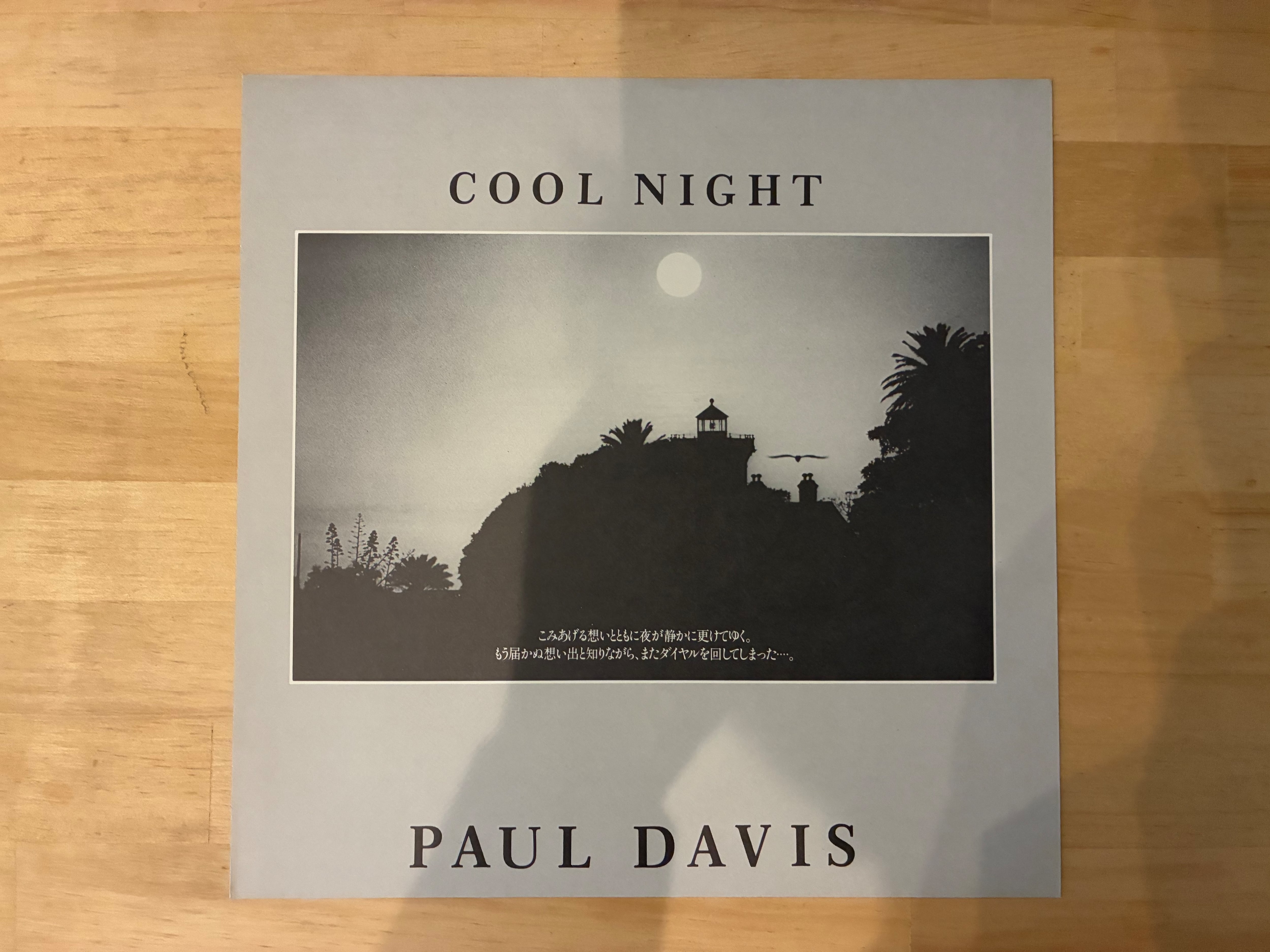 PAUL DAVIS / COOL NIGHT | sixteen records (シックスティーンレコード)