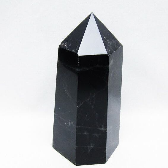 モリオン ポイント  黒水晶 六角柱 一点物 152-3978