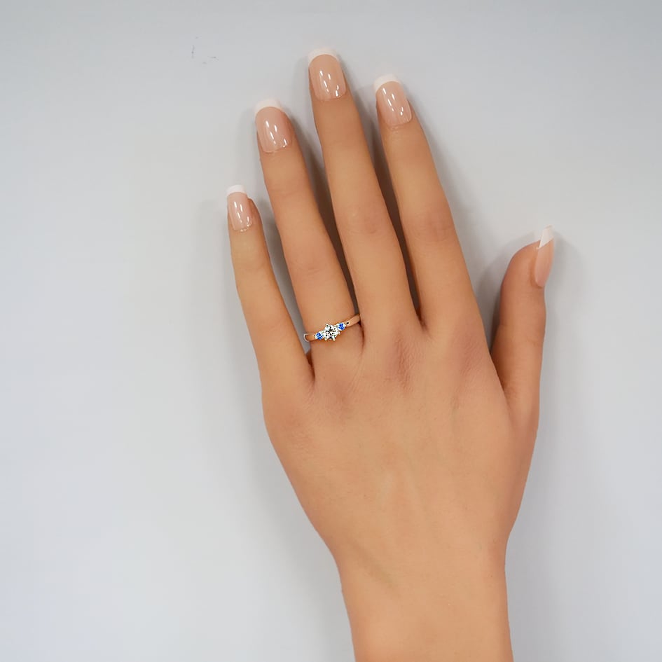 【K10ゴールド エンゲージリング 婚約指輪】K10 YG PG WG 天然ダイヤモンド モアサナイト 婚約指輪 エンゲージリング シリーズ008