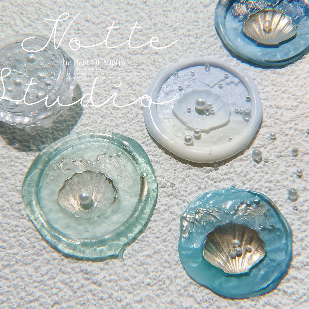 真珠貝30mm・シーリングスタンプ＋素材セット | MountainSea｜希少