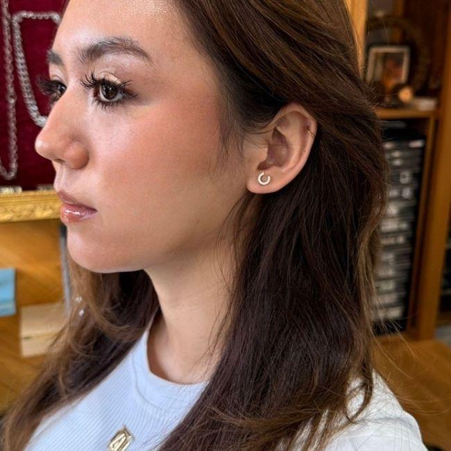 ボディピアス 18G 16G 14G ゴールド 幸運の馬蹄 ホースシュー インター