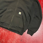 00s Carhartt ジップパーカー ダークブラウン カーハート 裏メッシュサーマル