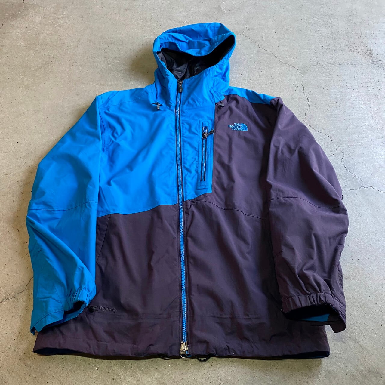 THE NORTH FACE HYVENT ダークネイビー　紺水色　マウンテン