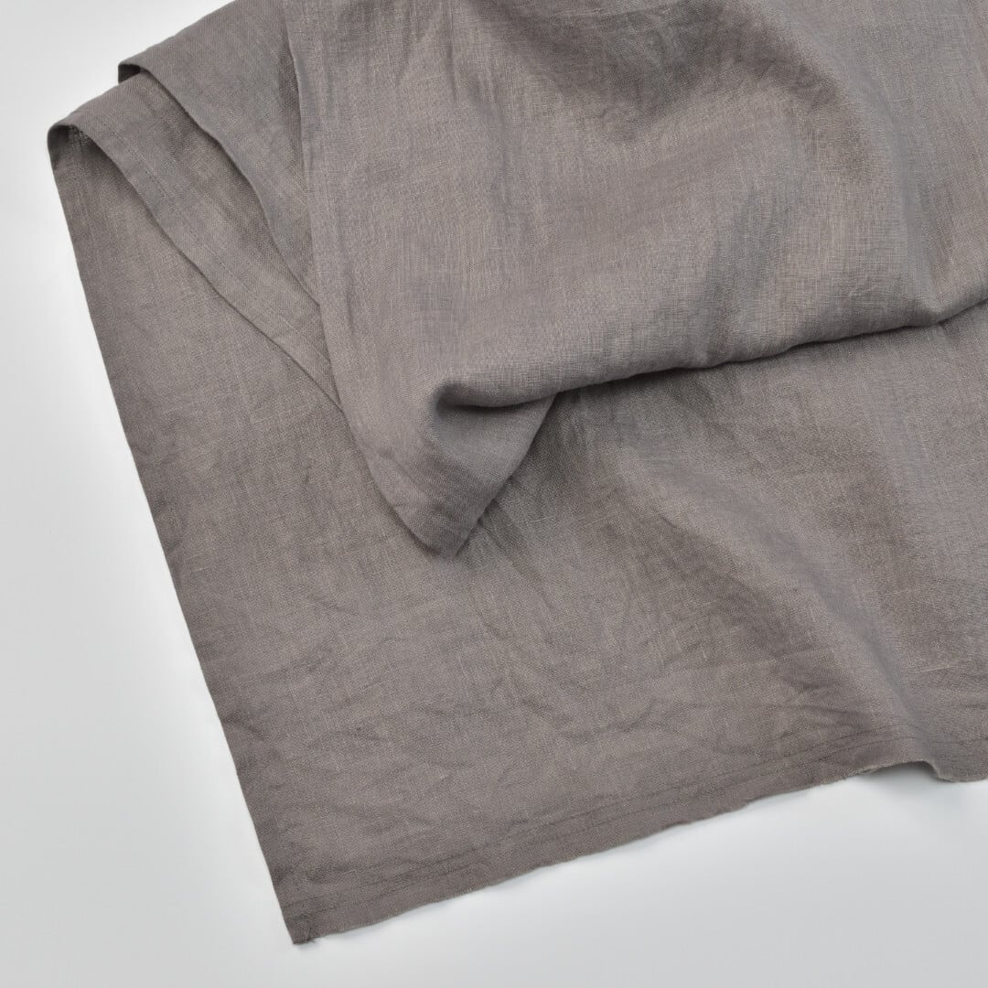 prit プリット 平織りリネンストール・チャコール