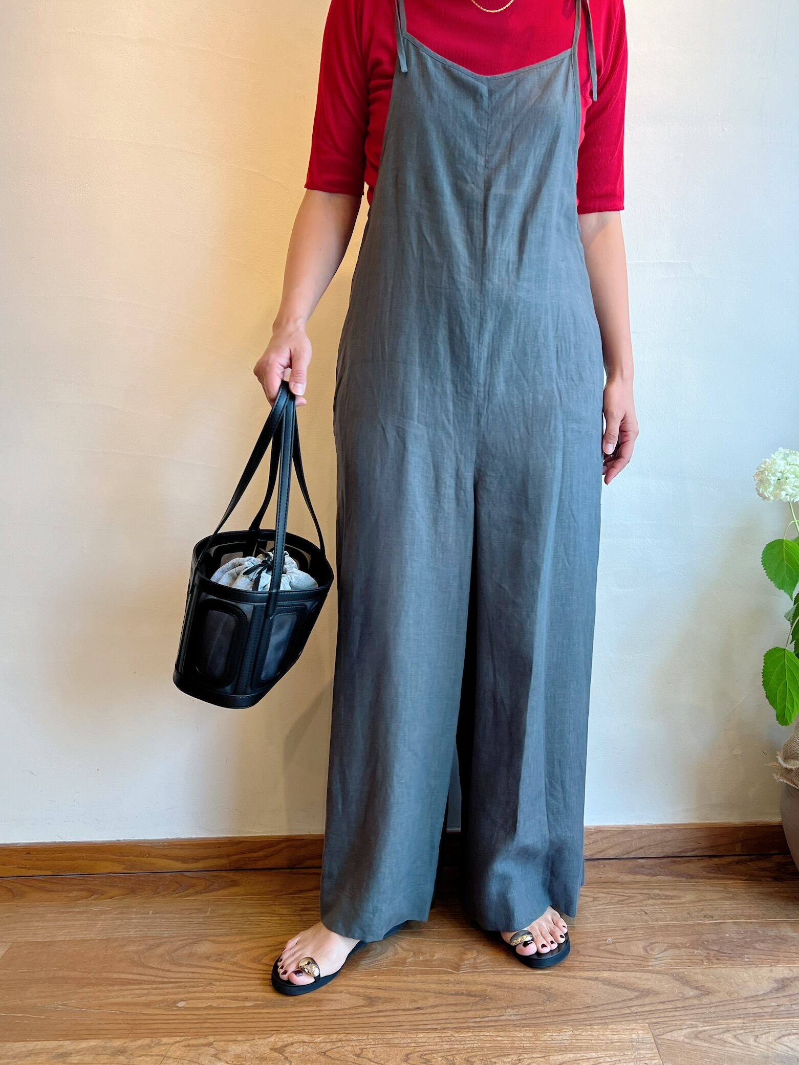 TICCA / リネンキャミソールコンビネゾン | anouk