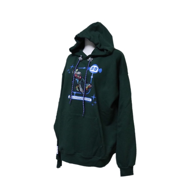 【HAPPY99】Lenticular Hoodie Green