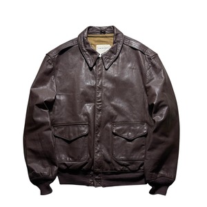 vintage 1980’s “A-2” leather flight jacket