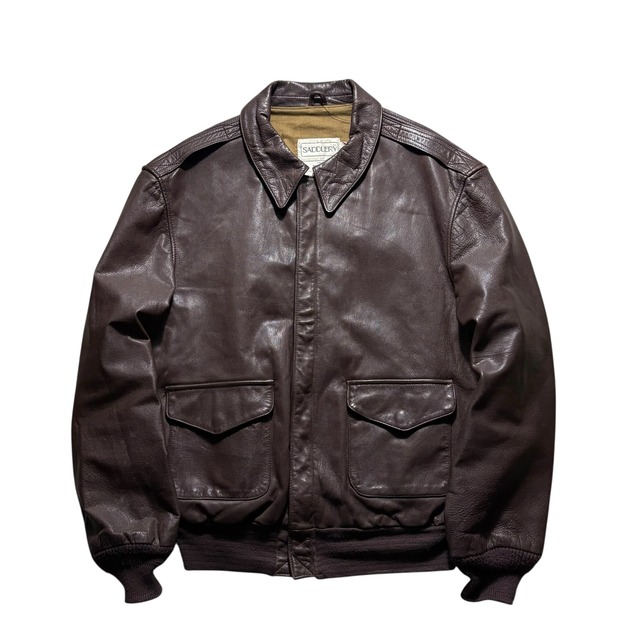 vintage 1980’s “A-2” leather flight jacket
