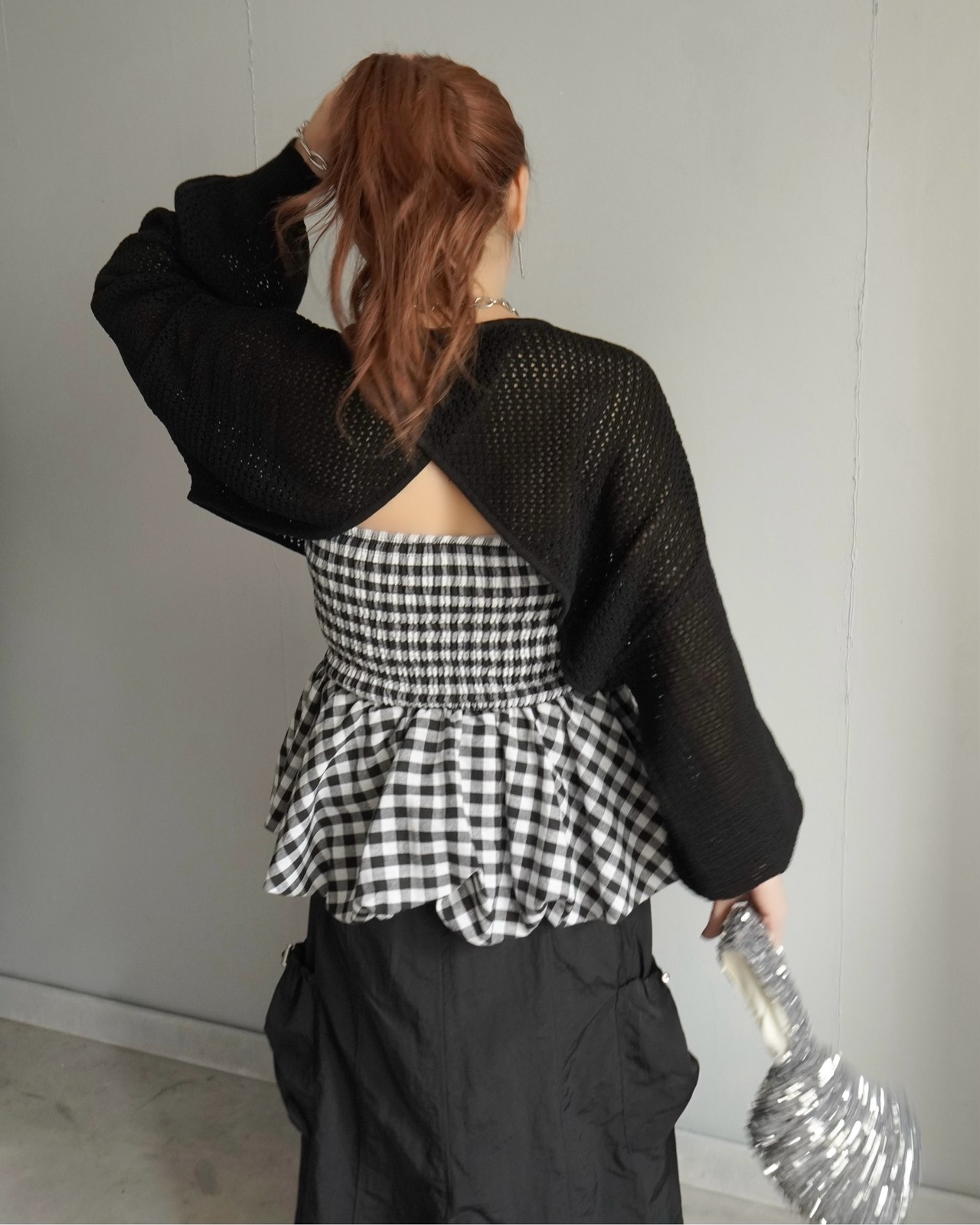 クロシェメッシュボレロPO/Black