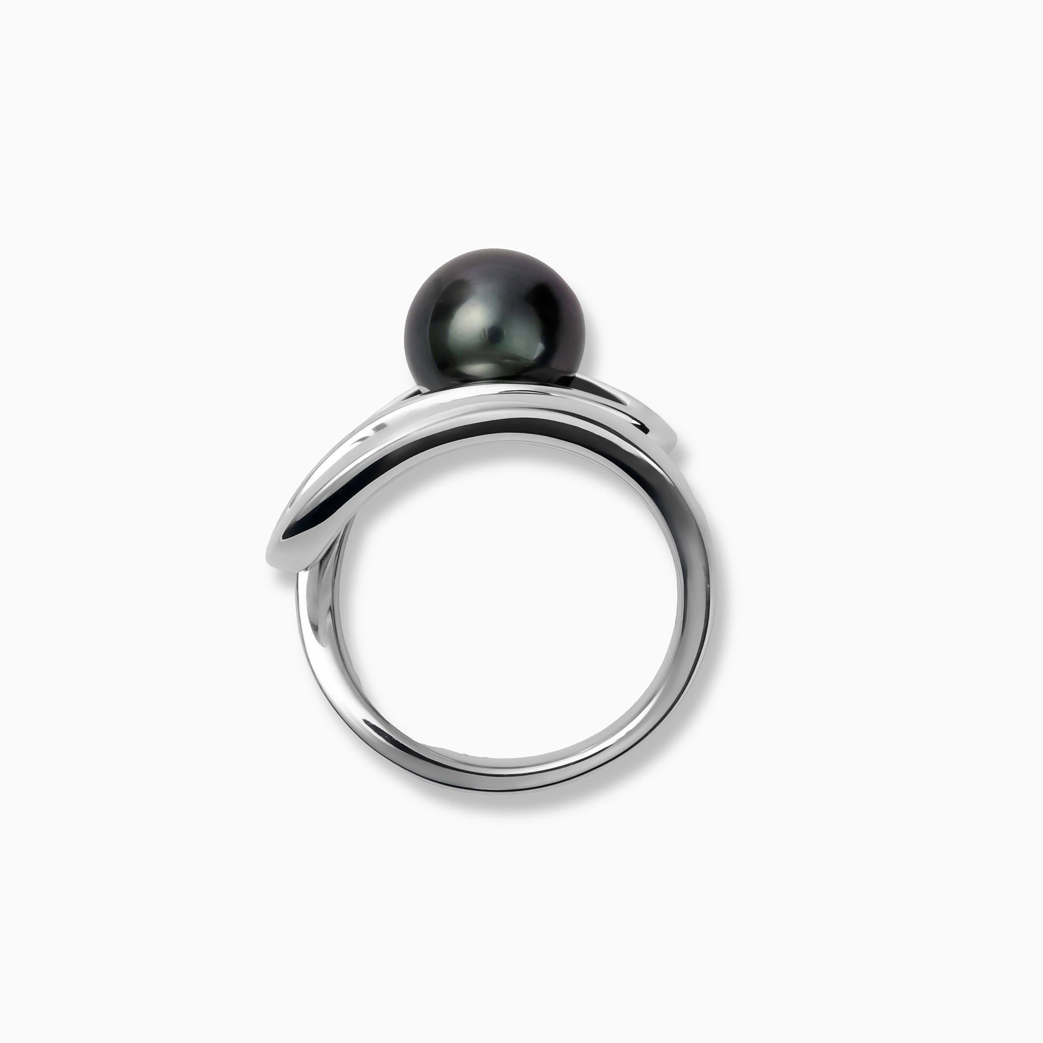 Black pearl ring SMR5 黒蝶真珠リング | Maggie jewelryJapan マギー
