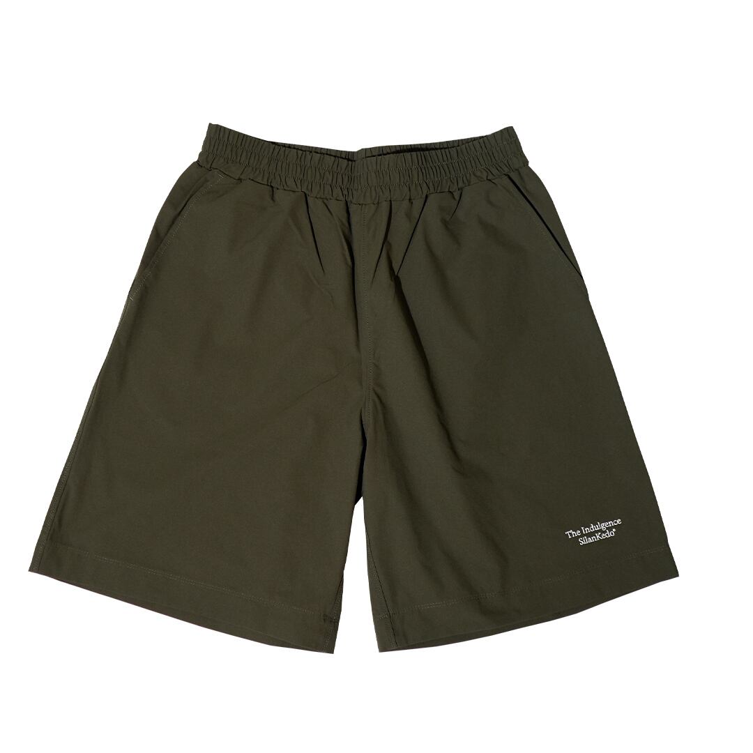 Indulgence LOGO 4way stretch SHORTS "KHAKI"