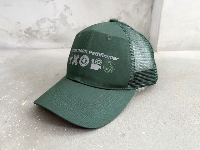 2025SS AFTER DARK "Concept" Cotton twill mesh-cap【BRITISH GREEN】