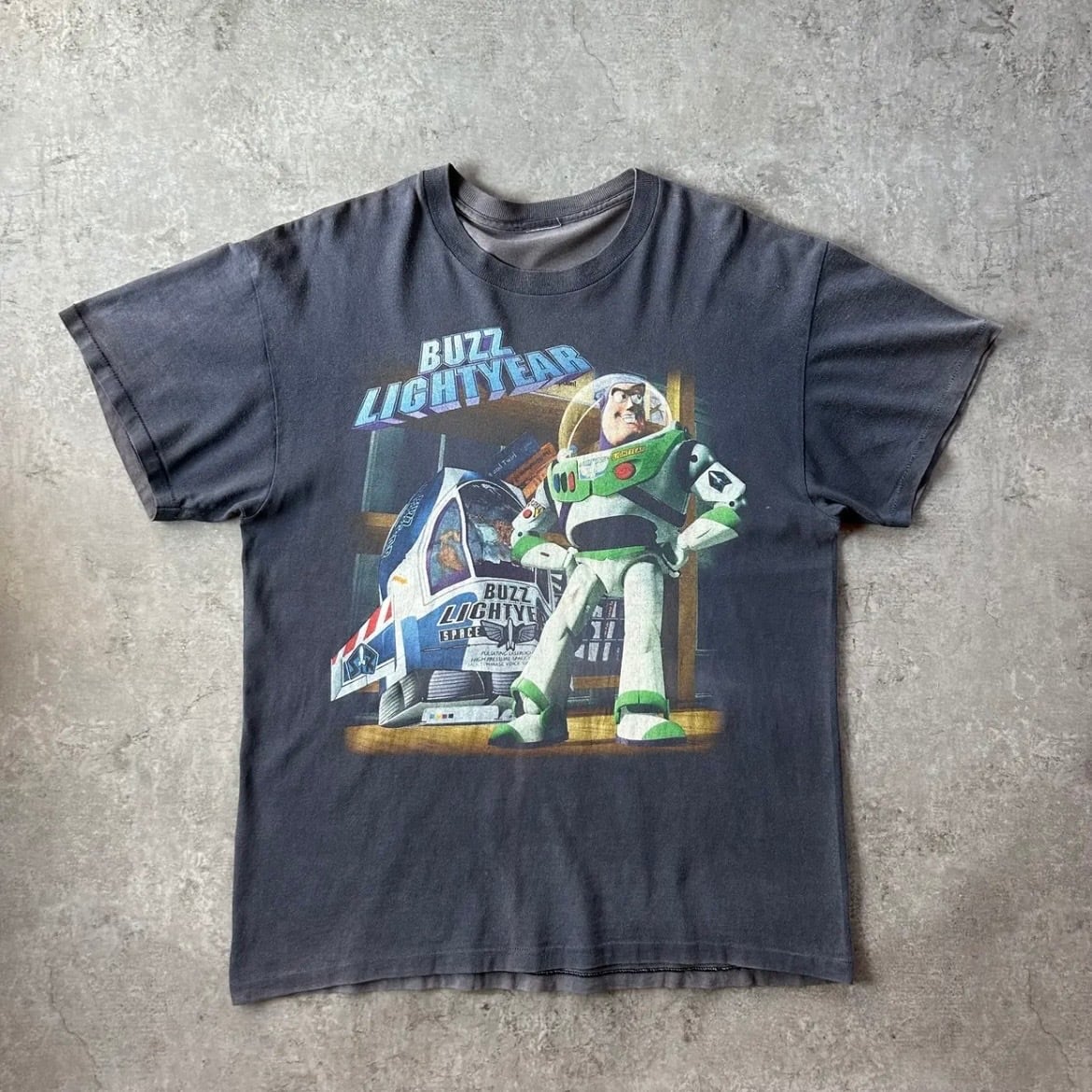 TOY STORY バズ・ライトイヤー Tシャツ 1995年製　バズライトイヤー 90s トイストーリー tシャツ USA製 ネイビー XL相当 バズライトイヤー