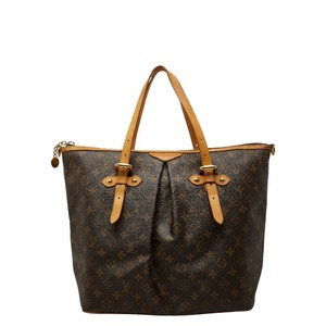 ルイ ヴィトン モノグラム パレルモGM ハンドバッグ トートバッグ M40146 ブラウン PVC レザー レディース LOUIS VUITTON 【中古】