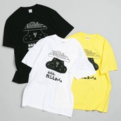 軍艦島のガンショーくん　白　半袖Tシャツ