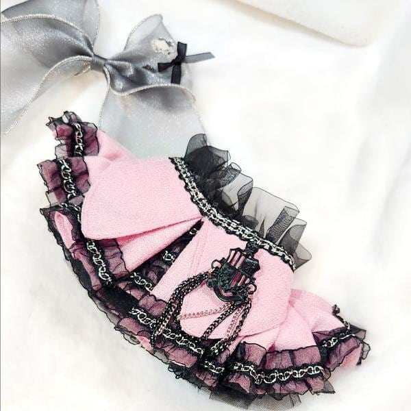 予約【Loocia】Maison Noir Custom Handmade Dog Cape (Pink)