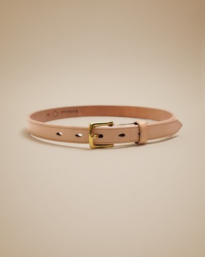 <受注生産>Harness Backs Leather Belt  #Natural