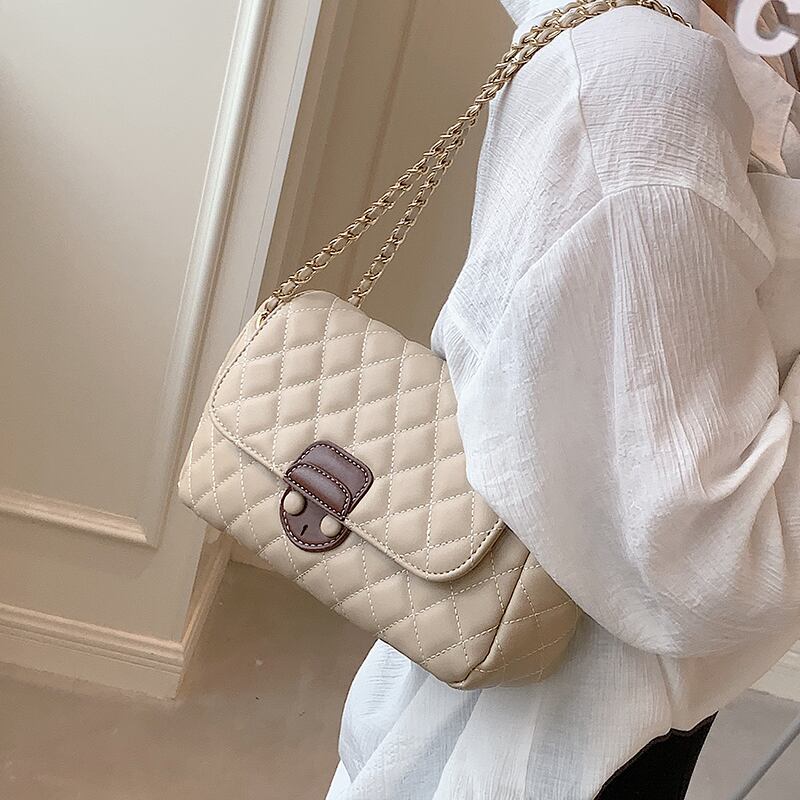 サマーチェーン アーム 夏物 スクウェア ハンドバッグ メッセンジャーバッグ 手作りハンドバック76469772941