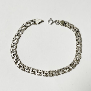 Old 925 Silver Bismarck Chain Bracelet From Hungary