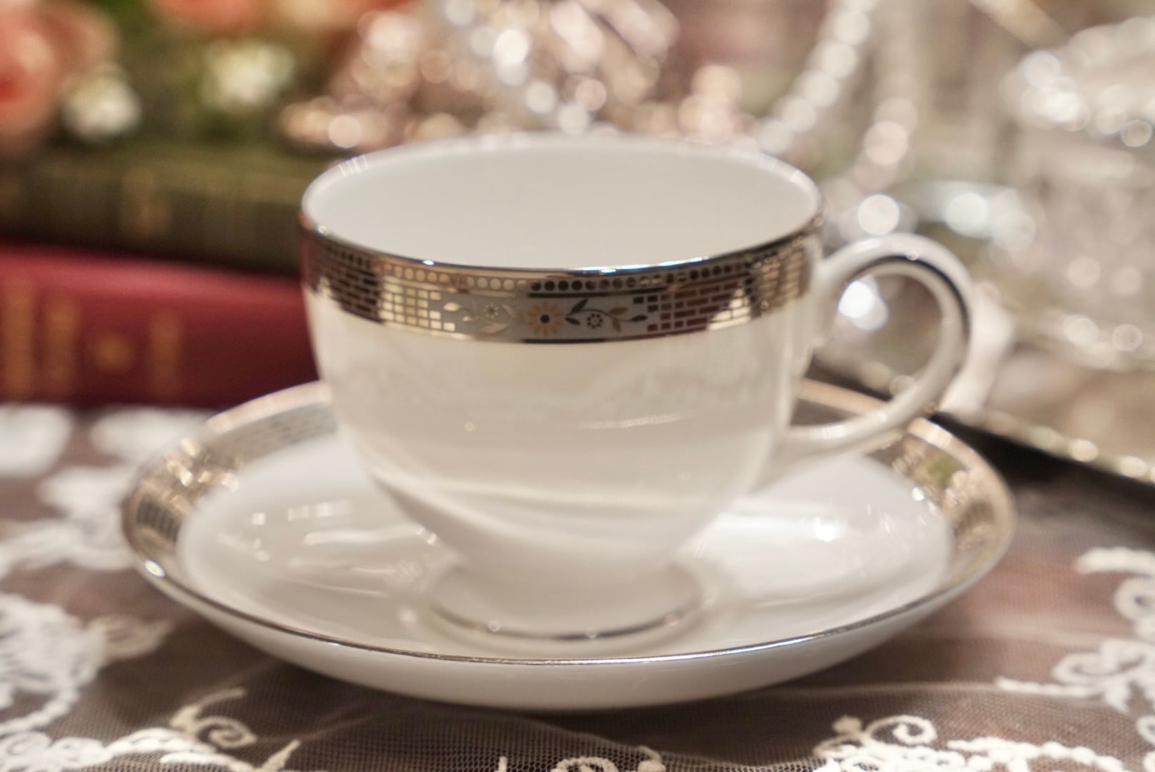 A【Wedgwood】ウェッジウッド MARCASITE(マーカサイト) カップ&ソーサー